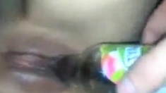 Polish Girl Bottle In Pussy