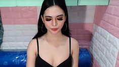 Flawless Sexy Tranny Babe Masturbate On Webcam