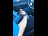 Wanking and cumming in the car with a buddy