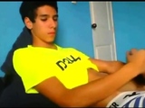 Latino Twink Shows Off When Jerking