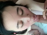 Cute Asian Blowjob and Facial