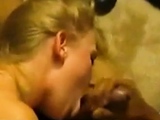 Girl Giving Pussy on the Floor