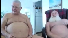 two grandpa on cam
