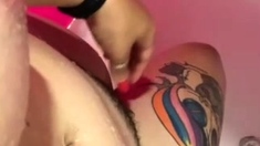 Hot amateur milf receives hairy pussy fucking pleasures