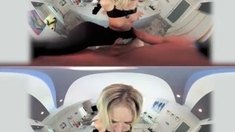 TheRealWorkout fit blonde babe hardcore sex facial cums