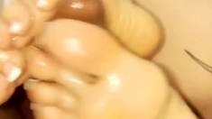 Loes Toes French Tip Footjob