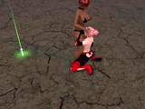 Foxy 3D Superwoman bounces up and down on a cock