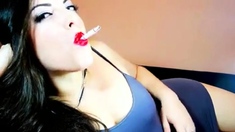 Smoking Fetish - Close-Up Webcam Show with Alexxxya
