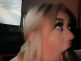 Blonde Babe Deepthroats a Big Cock While He Plays COD