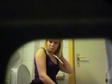 Blonde amateur teen toilet pussy ass hidden spy cam voyeur 5