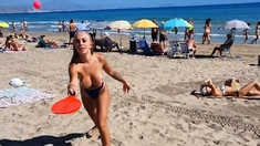 Some Fun Beach Partying At A Topless Beach